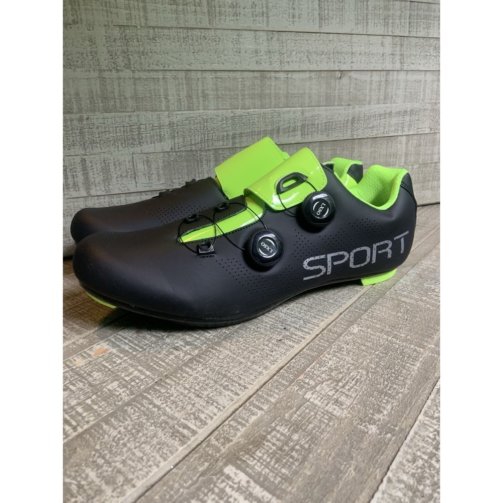 Men's Sport Cycling Road Shoes Self Lock Biking Racing Indoor Spin Size Us 13 - Picture 2 of 8